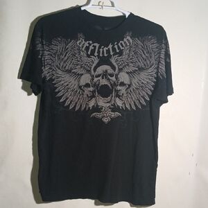 Affliction Dark Skull Graphic Tee
